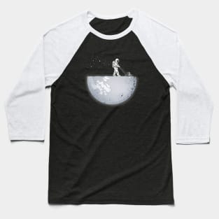 Astronaut mowing the moon Baseball T-Shirt